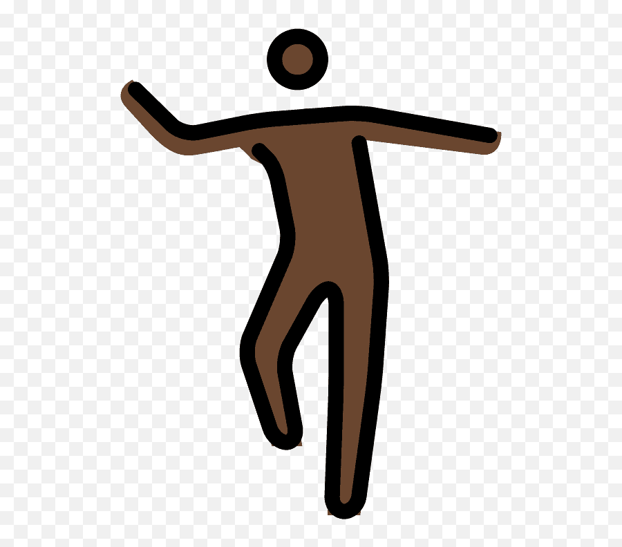 Man Dancing Emoji Clipart - Human Skin Color,Walking Away Emoji
