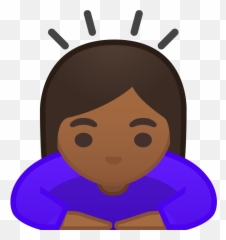Woman Bowing Medium Dark Skin Tone Icon - Clipart Mean Person Emoji,Bowing Emoji