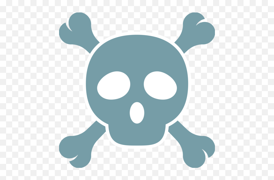 Skull And Crossbones Emoji - Mort Emoji,Skull And Crossbones Emoji