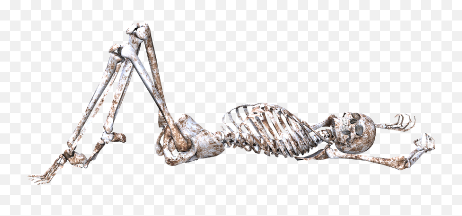 Skeleton Pose Skull - Skeleton Lying Down Png Emoji,Lying Down Emoji
