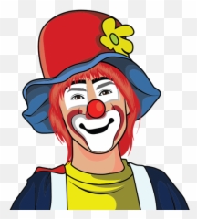 319 Evil Clown Clipart Free - Circus Joker Emoji