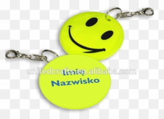 Emoji Face Smile Reflective Keychain -