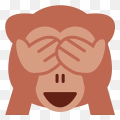See - No Evil Monkey Emoji Twitter