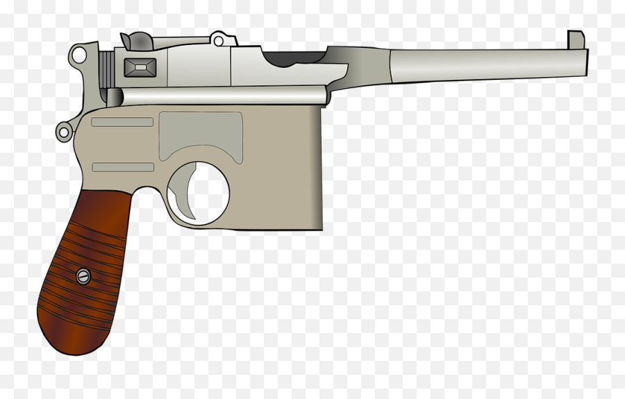 Mauser C96 Moult Pistol Weapon Gun - Trigger Emoji,Water Pistol Emoji
