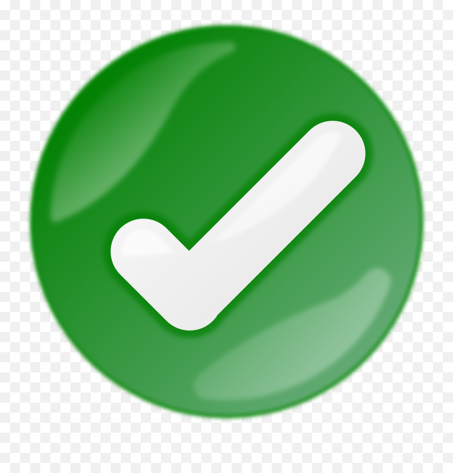Check Tick Approved Okay Round - Ok Button Emoji,Check Mark Emojis