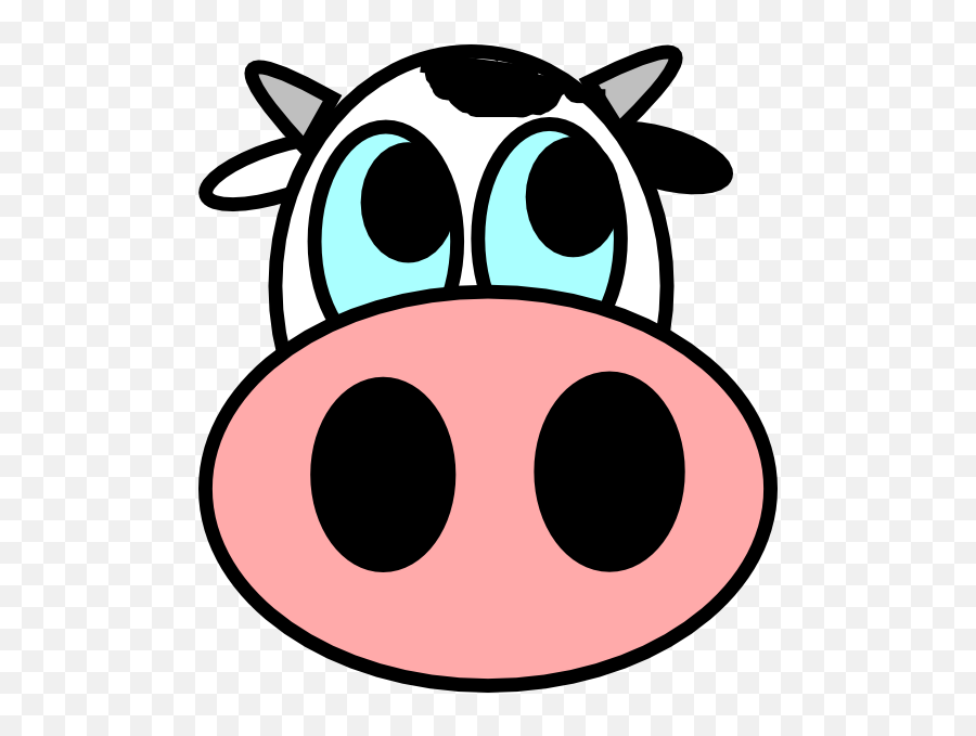 Cow Face Png Picture - Cow Face Drawing Easy Emoji,Emoji Cow