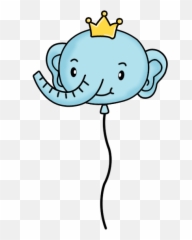 Emoji Balloon Elephant Freetoedit Balloons Mimi - Clip Art,Emoji Balloons
