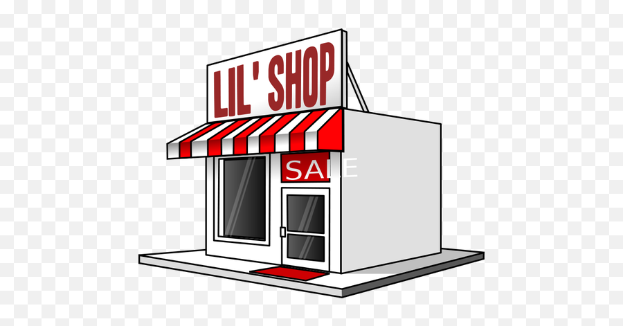 Little Store Front Vector - Small Business Clipart Emoji,Emoji Clothing Store