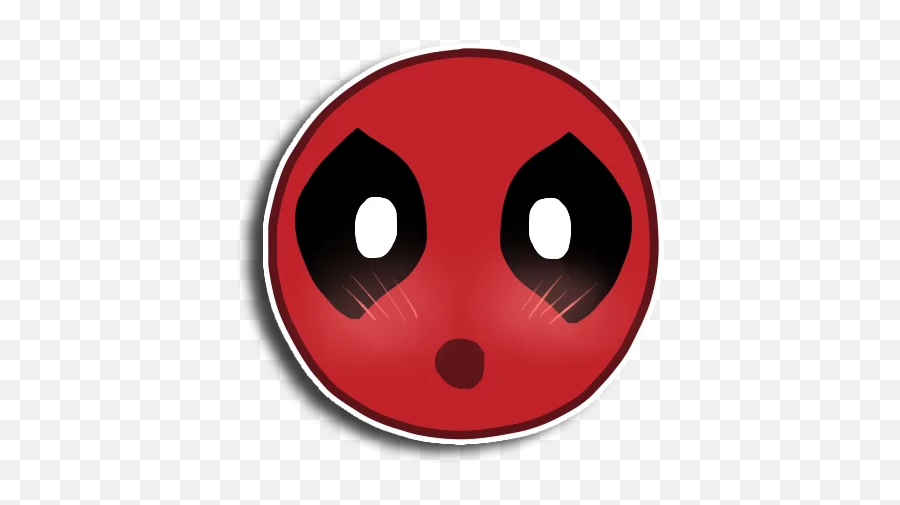 Deadpool Emoji Stickers For Telegram - Circle,Emoji Superhero
