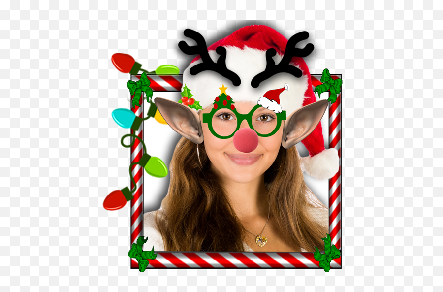 Merry Christmas Face Camera - Cartoon Emoji,Funny Christmas Emojis