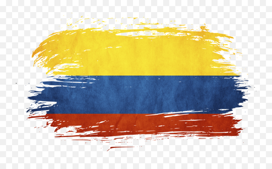 Flag Colombia Flag Colombia 2018 Tournament - Red Blue And Yellow Paint Stroke Emoji,Colombian Flag Emoji