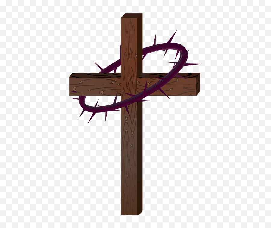 Lent Clipart Cross - Cross Crown Of Thorns Emoji,Celtic Cross Emoji