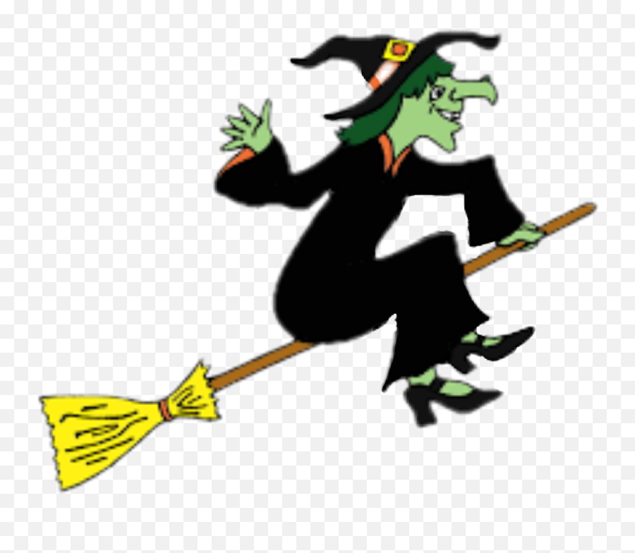 Witch Broom Millysstickers Sticker - Halloween Witch Emoji,Witch On Broom Emoji