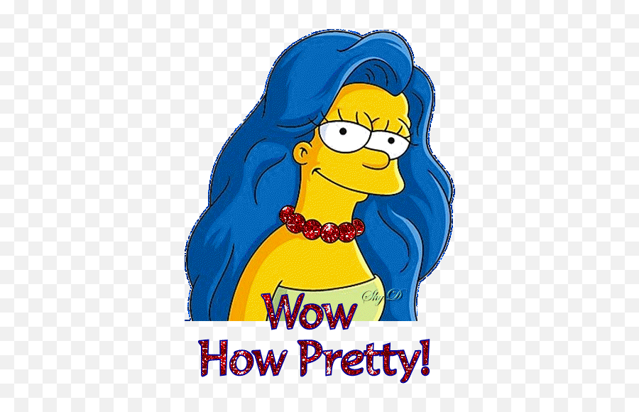Simpsons Glitter Gif - Sexy Marge Simpson Gif Emoji,Simpsons Emoticons