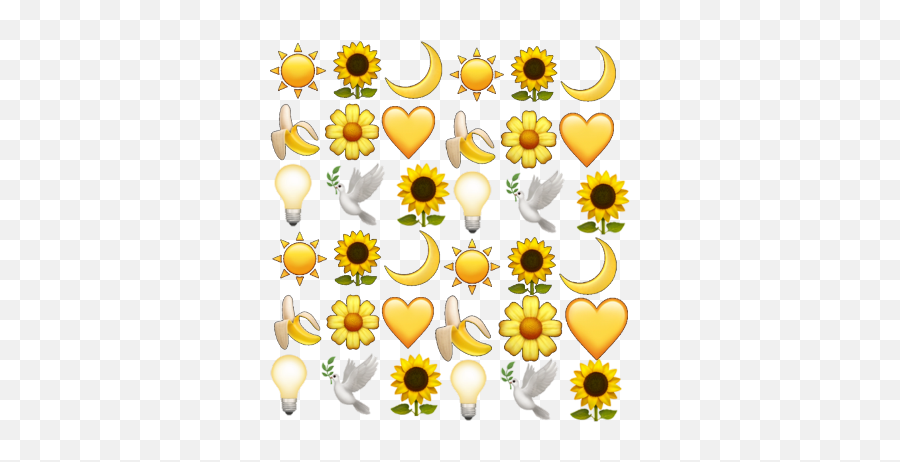 Tumblr Trend Yellow Banana Emoji Background Heart Light - Banana Emoji Background,Banana Emoji
