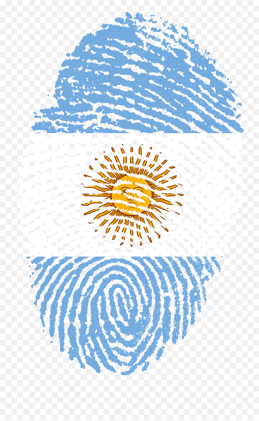 Fingerprint Argentina Flag Football Soccer Worldcup Fte - Challenges Of Digital India Emoji,Argentina Flag Emoji