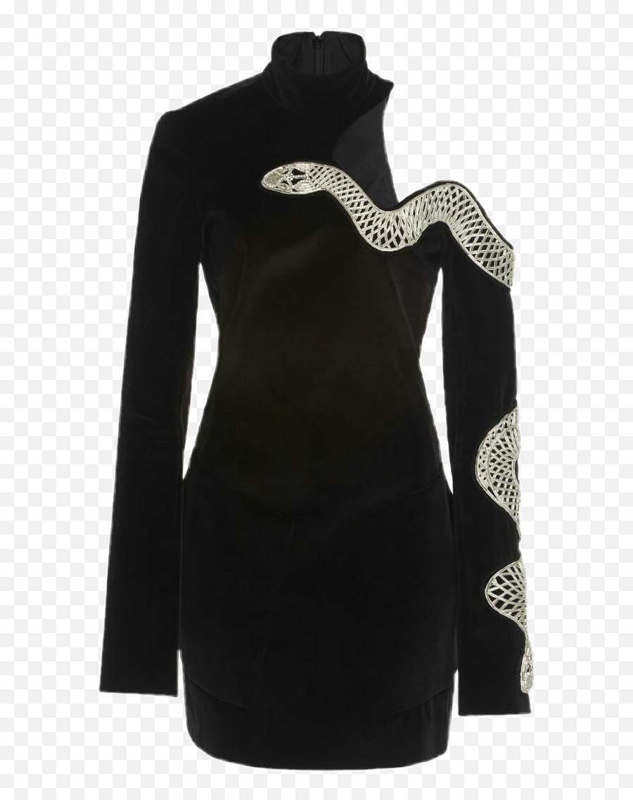 Dress Black Mystyle Png Outfit - Dress With Snake Design Emoji,Emoji Outfit Black