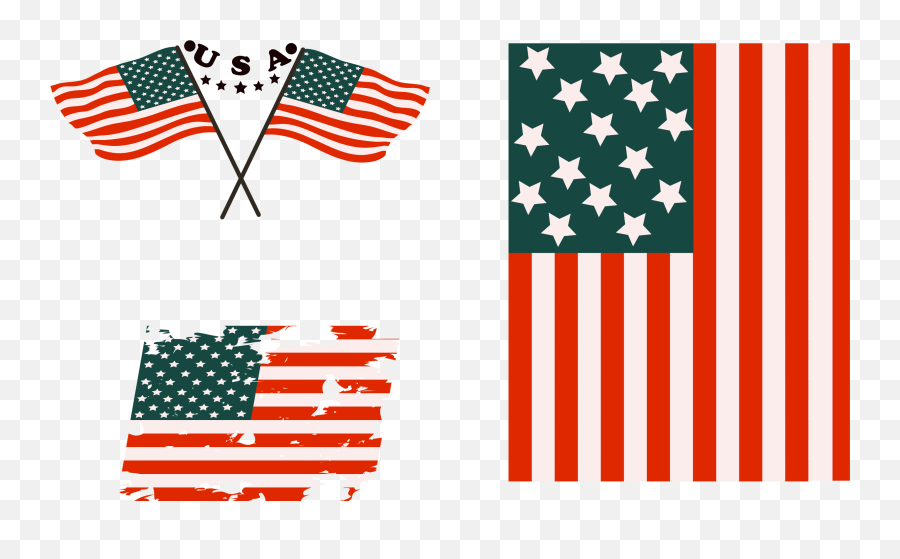 Flag Of The United States Graphic Design - Vector Hand Graphic Design Emoji,America Flag Emoji