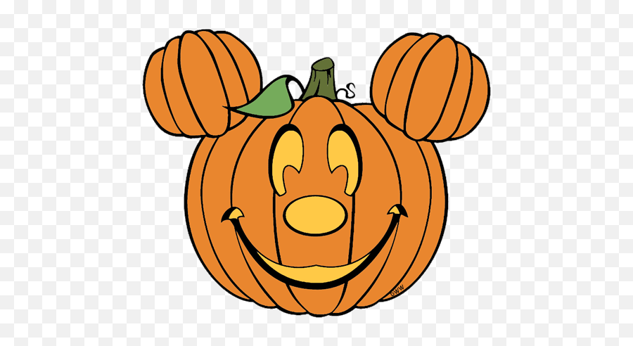 Mickey Mouse Pumpkin Clipart - Mickey Mouse Pumpkin Coloring Page Emoji,Jackolantern Emoji