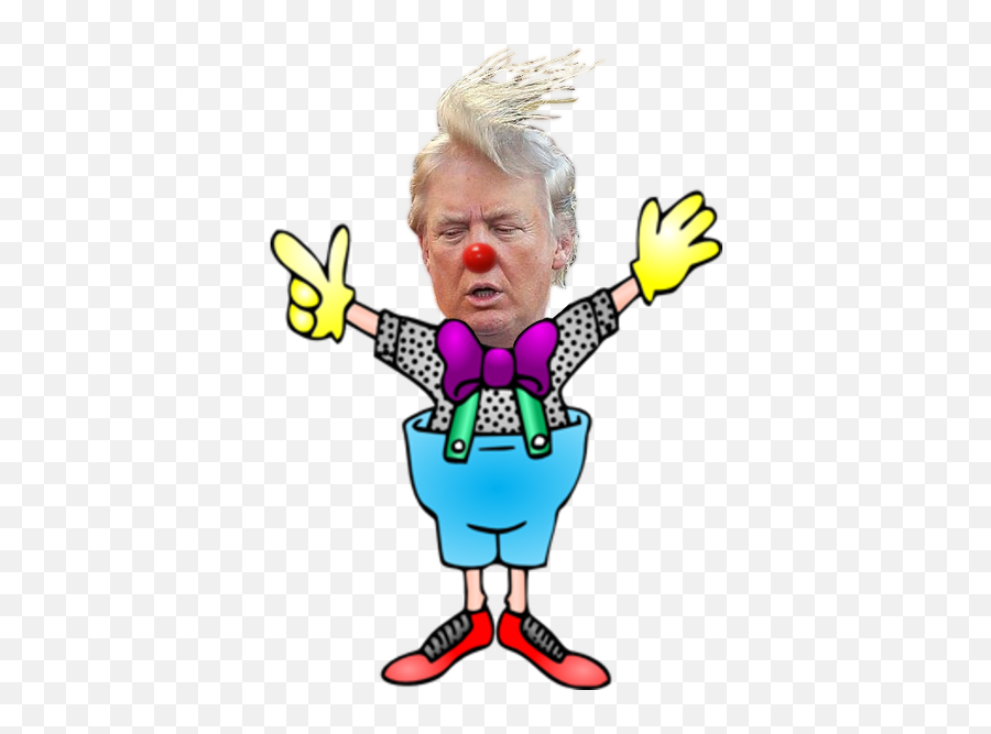 Clown Bigot Donald Trump President Of The Usa - Donald Trump Memes Png Emoji,Trump Emoji