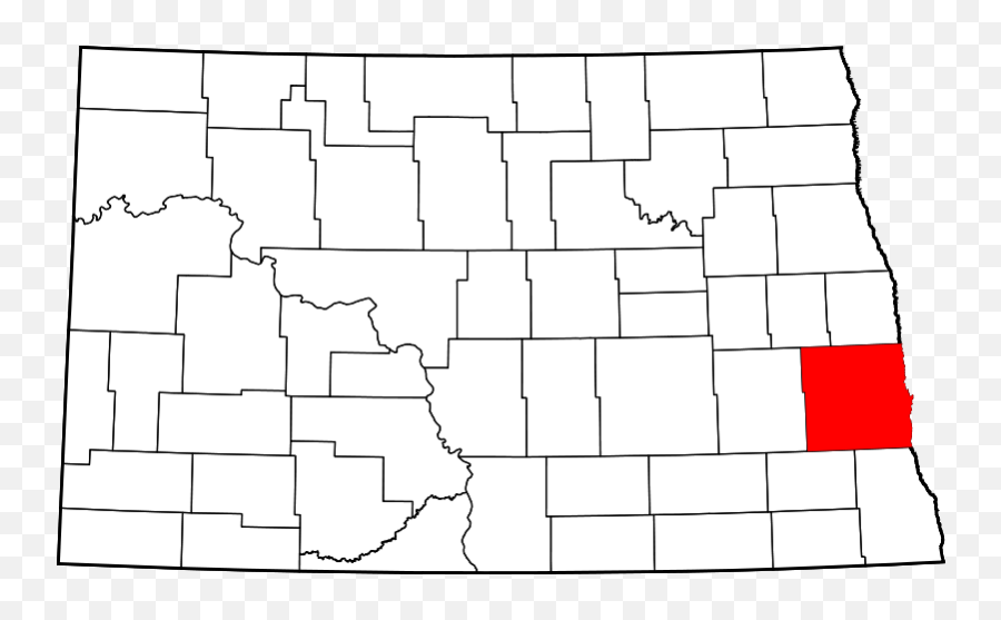 Map Of North Dakota Highlighting Cass County - Rolette County North Dakota Emoji,Buffalo Emoji