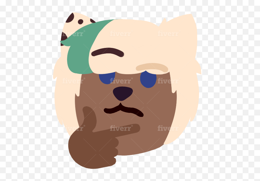 Draw Thinking Emoji Versions Of Your Character Or Furry - Cartoon,Furry Emojis