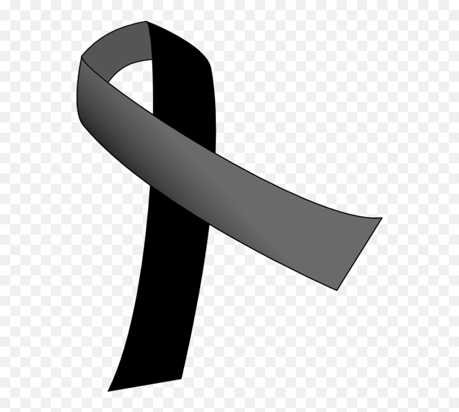 Transparent Cross With Cancer Ribbon - Black Ribbon Png Transparent Emoji,Black Ribbon Emoji