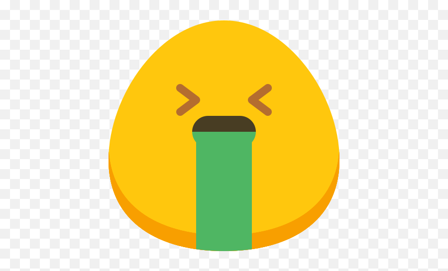 Puking - Circle Emoji,Emoji Puking