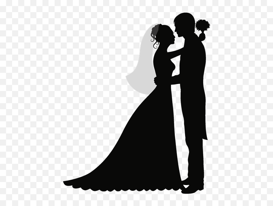 Wedding Invitation Bridegroom - Wedding Silhouette Png Emoji,Marriage Emojis
