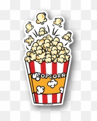 Aesthetic Stickers Emoji Stickers - Popcorn Sticker,Netflix And Chill Emoji