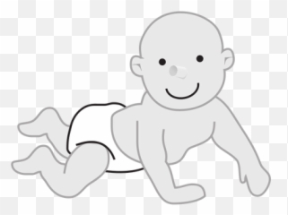 Crawling Baby Leaning - Gambar Sketsa Bayi Lucu Emoji