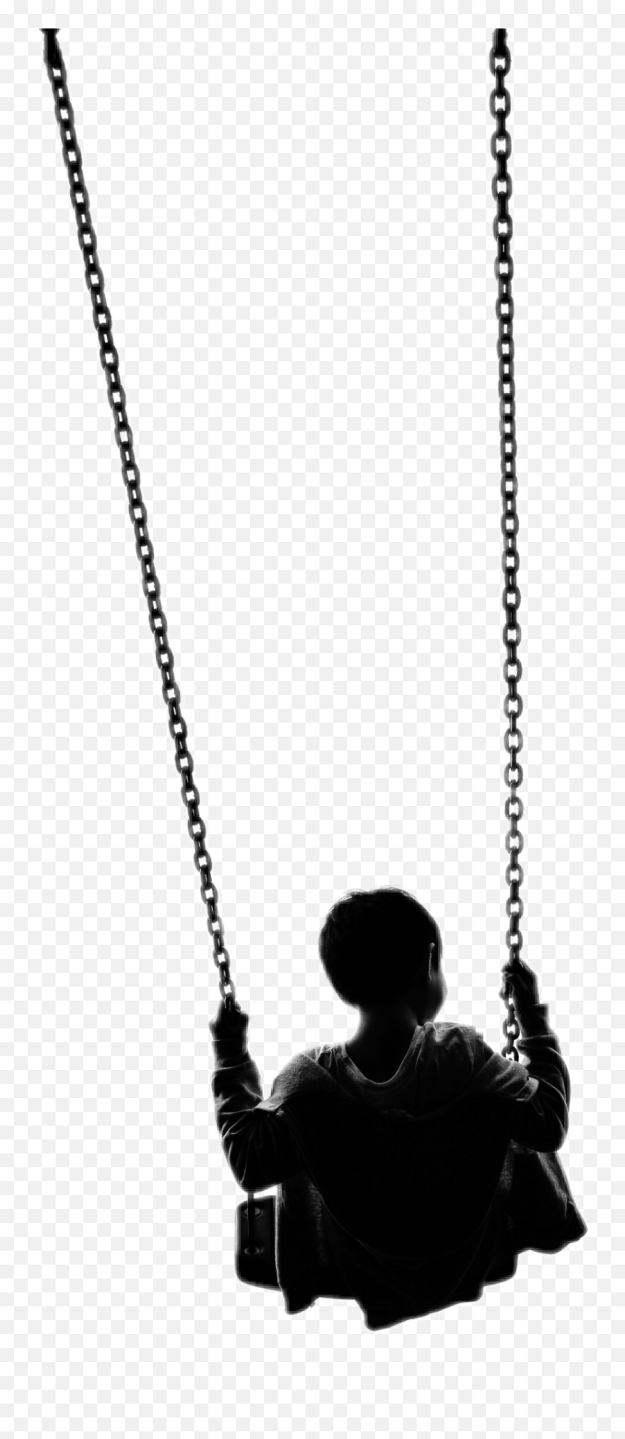 Swing Child Boy Black Chain Chains - Kindness Book Quotes Emoji,Chains Emoji