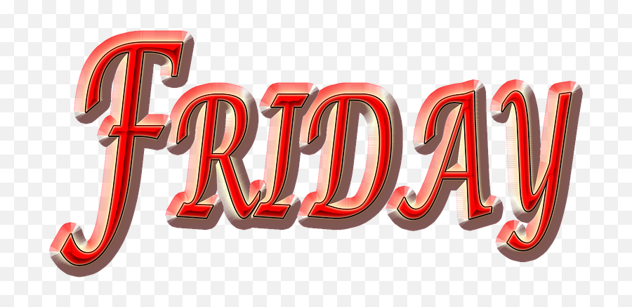 Friday Weekday Friday Red Friday Day - Friday Images Png Emoji,Friday The 13th Emoji