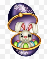 Easter 180kb - Cartoon Emoji,Emoji Rabbit And Egg