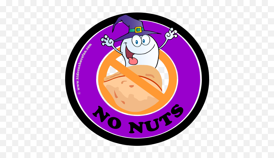 No Nuts Clipart - Halloween Peanut Free Sign Emoji,Nut Button Emoji