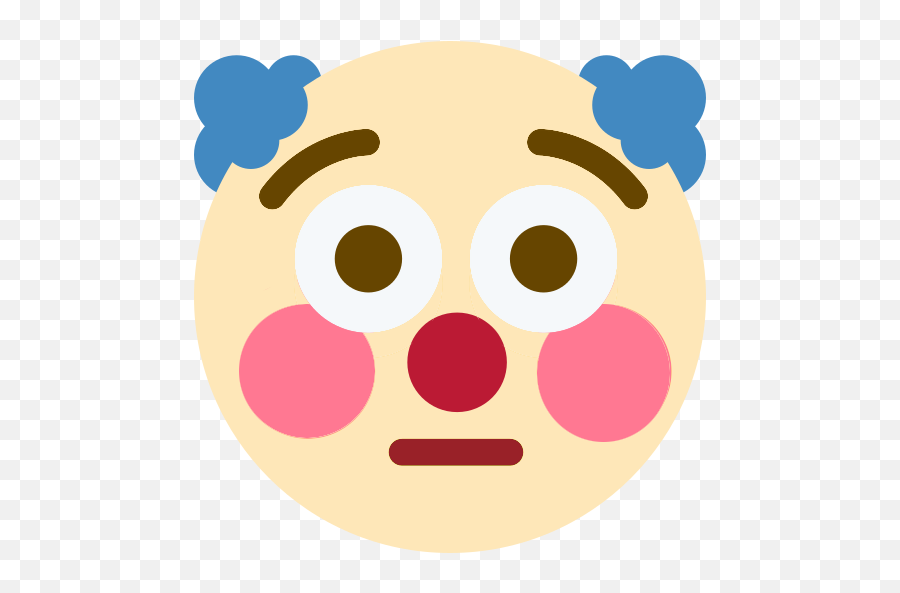 Largest Collect About Discord Clown Emoji Png - Flushed Clown Emoji,Flustered Emoji