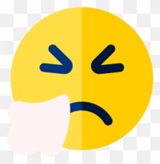 Sneezing - Circle Emoji