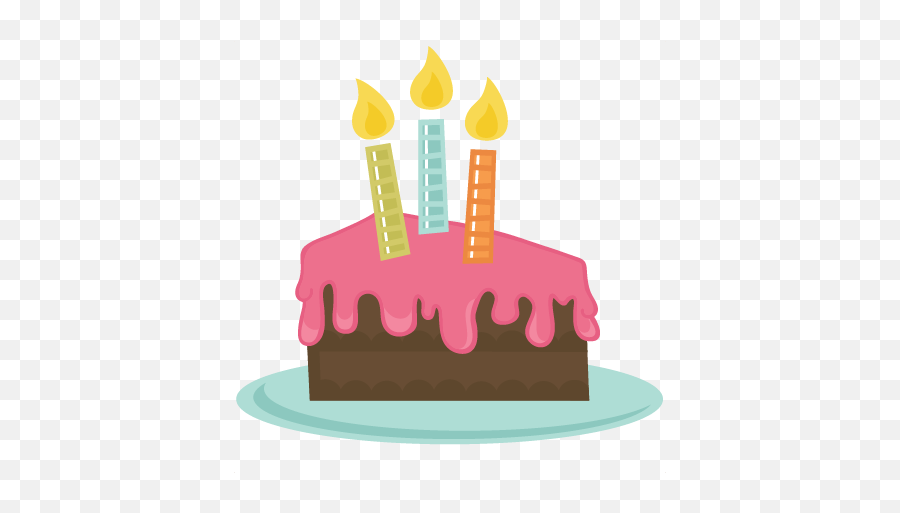 Cake Slice Clipart Png - Birthday Cake Slice Clip Art Emoji,Cake Slice Emoji