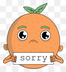 20 Sadness Clipart Im Sorry Free - Orange Gif Emoji