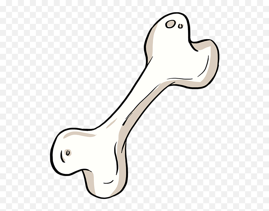 How To Draw A Dog Bone - Really Easy Drawing Tutorial Lever Emoji,Dog Bone Emoji