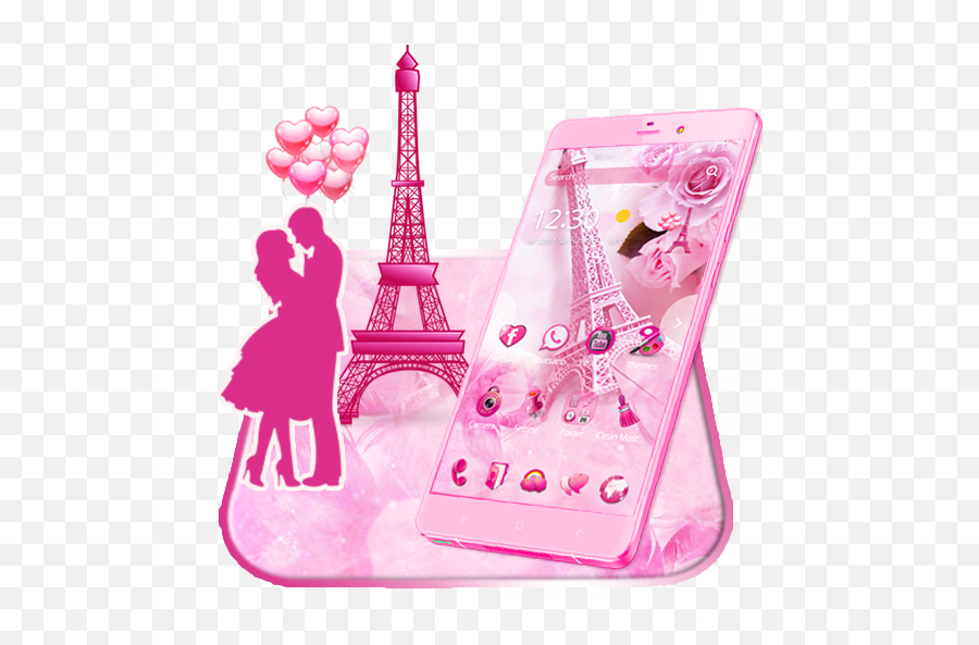 Amazoncom Pink Paris Love Theme U0026 Wallpaper Appstore For - Pink Paris Emoji,Emojis Para Snapchat