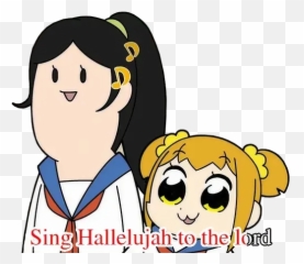 Popteamepic2 Whatsapp Stickers - Pop Team Epic Emoji,Hallelujah Emoji