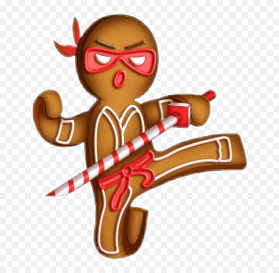 Gingerbread Man Clipart Ninja - Ginger Bread Girly Ninja Emoji,Gingerbread Man Emoji