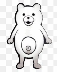 Danganronpa Monokuma Allwhite Freetoedit - Monokuma Png Emoji,Monokuma Emoji
