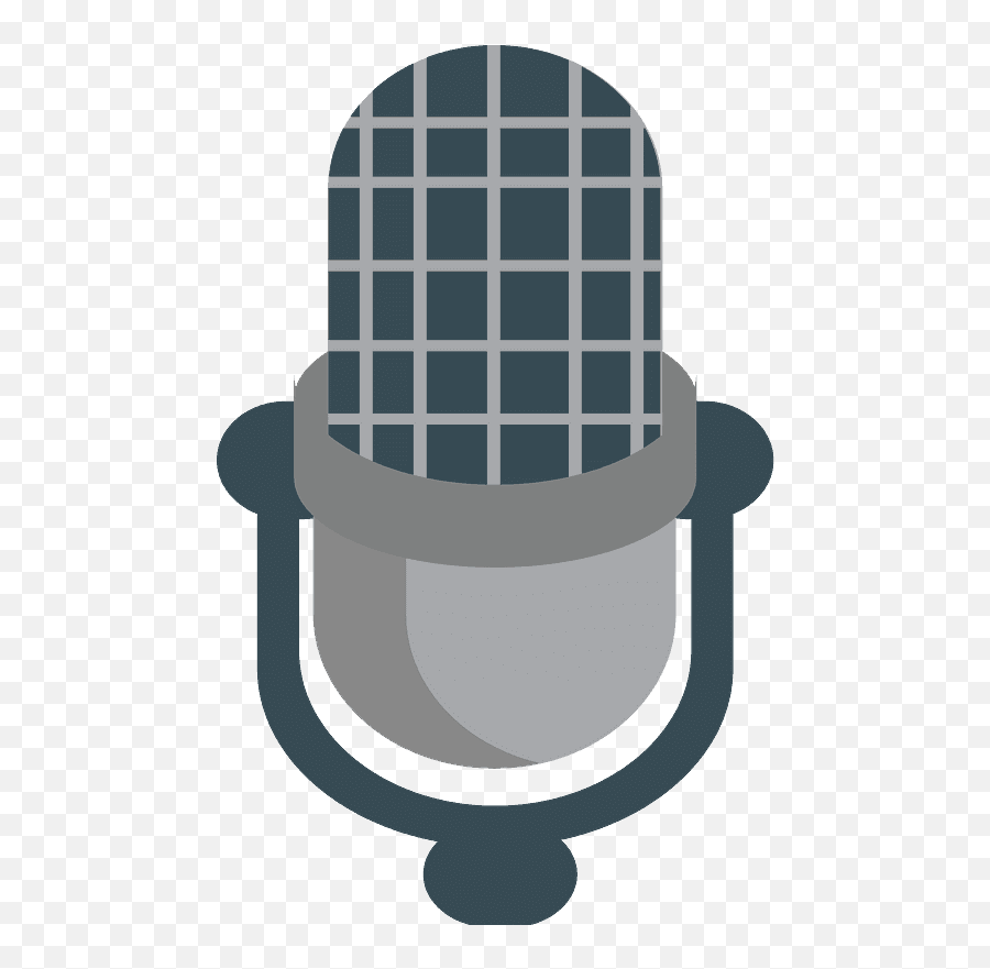 Studio Microphone Emoji Clipart - Illustration,Microphone Emoji Transparent