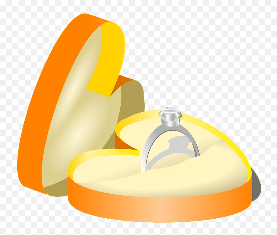Wedding Ring In A Box Clipart - Cymbal Emoji,Wedding Ring Emoji