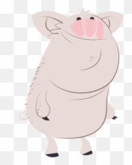 Smiley Pig Character Cartoon - Ugly Emoji,Piggy Emoticon
