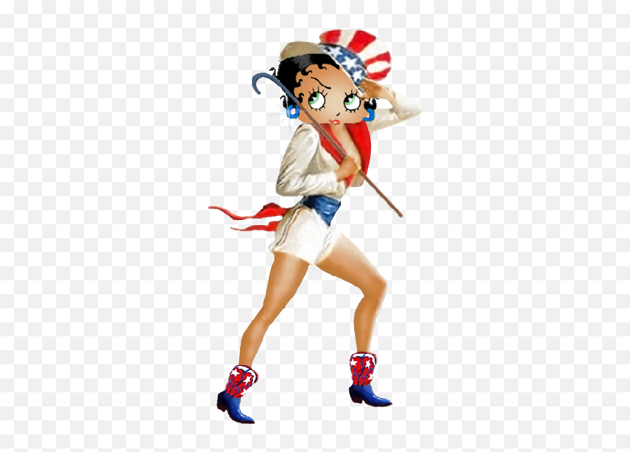 Betty Boop All American Girl Clip Art - Betty Boop Emoji,American Girl Emoji