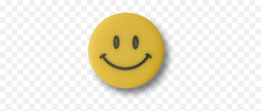 Gelbe Knöpfe Aus Kunststoff Mit Gesicht - Happy Emoji,Blech Emoji
