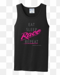 Download Eat Sleep Race Repeat Tanks - Active Tank Emoji,Race Flag Emoji